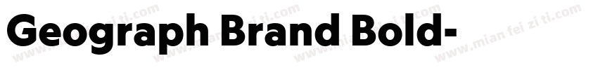 Geograph Brand Bold字体转换
